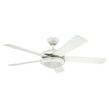 White bendan 5 blade ceiling fan (52 inch) with light. Westinghouse Comet 52 White Ceiling Fan 78017 At Ukes