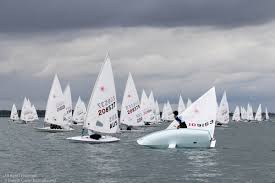 It is a singlehanded boat, meaning that it is sailed by one person. Sailing News Laser Radial World Championship 2016 Dun Laoghaire Irl Day 2