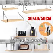 Let your stuff hang out in the kitchen with some ikea kitchen wall storage. Ikea Wooden Wall Shelf Board Bedroom Wall Hanging Storage Rack Wall Decoration Shopee Malaysia