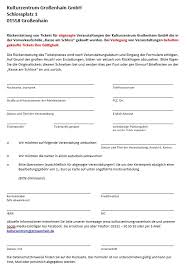 / füllen sie das unten stehende formular aus. Ruckgabe Von Tickets