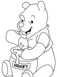 Coloring pages, coloring and baby piglets. Winnie The Pooh Coloring Page Winnie The Pooh Honey All Kids Network