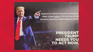 Some Texans Are Getting Absentee Ballot Applications With President Trump S Picture On Them Wfaa Com