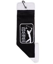 PGA Tour Cotton Trifold Towel with Clip, Black - Walmart.com