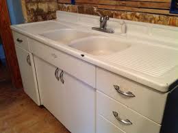 Vintage Youngstown Steel Enamel Kitchen Sink Counter Retro Cabinets In Wi Vintage Kitchen Sink Kitchen Sink Faucets Vintage Metal Kitchen Cabinets