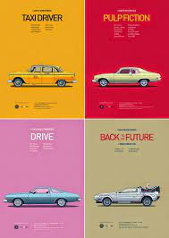 Carros Cartel Pixeles Coches