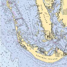 Florida Captiva Nautical Chart Decor