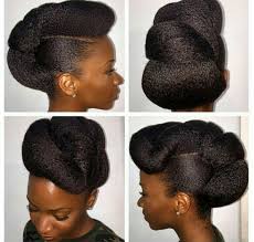 Fancy side bun hairstyles, braided and curly styles welcome: 15 Updo Hairstyles For Black Women Who Love Style In 2020