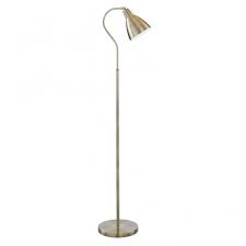 Kenley natural daylight floor lamp led dimmable standard reading light for living room bedroom or study adjustable standing sunlight craft lamp. Floor Standing Lamp In Antique Brass With Adjustable Head