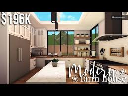 House plan 75977 contemporary florida modern style house plan with 3730. Modern Farmhouse Part 1 Roblox Bloxburg Gamingwithvyt Litetube