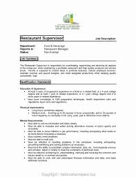 Assistant Manager Resume Description Beautiful Print Restaurant Manager Requirements Resume Restaurant Manager Resume Job Description Restaurant Management
