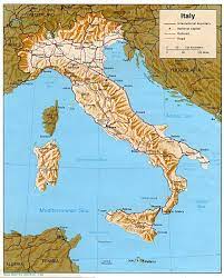 Detailed topography map of italy. Italy Maps Perry Castaneda Map Collection Ut Library Online