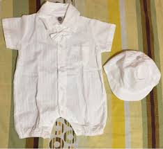 Baptismal Onesie For Baby Boy Babies Kids Babies Kids Fashion On Carousell