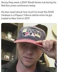 Sonny Gray contradicting himself quite a bit today