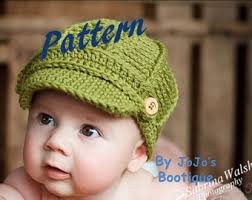 Infant Toddler Crochet Hat Pattern Newsboy Slouchy Style Hat With Brim PDF  Multi- Sized Crochet Pattern Instant Download
