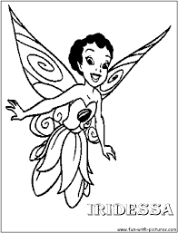 Drawn fairy coloring page pencil and in color drawn fairy. Disney Fairy Iridessa Coloring Page