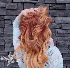 Strawberry blonde ombre hair although ombre hairstyles typically have brown or black roots you can fade from red to blonde as well. 20 Best Balayage Ideas For Red And Copper Hair Styleoholic