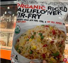 Green giant organic riced cauliflower 48 oz from costco Tattooed Chef Organic Riced Cauliflower Stir Fry 8 99 For Four 12 Ounce Bags Costco Stir Fry Stuffed Peppers Frozen Meals