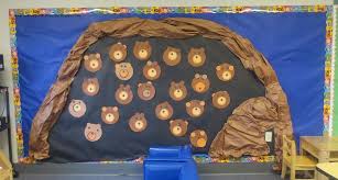 Making A Bear Cave In Preschool Teaching The Little People Preschool Bulletin Hibernation Preschool Bears Preschool