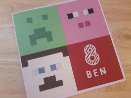 If you will have a minecraft theme for your personalized birthday invitation, here are some tips that can help you develop the specific birthday card: Handmade Minecraft Birthday Card Minecraft Birthday Card Birthday Cards For Boys Minecraft Cards