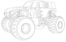 dessins gratuits a colorier coloriage monster truck imprimer de l&#x00027;ombre du jour