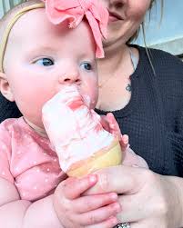 Melrose loves visiting Great Grandpa Wendy's Ice cream Shop 🍦