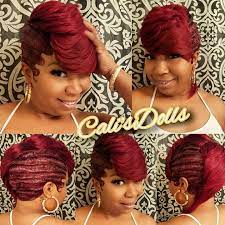 Red Waves Quick Weave Hairstyles 27 Piece Hairstyles Finger Waves Short Hair