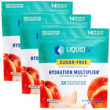 Amazon.com: Liquid I.V. Sugar-Free Hydration Multiplier - White Peach –  Sugar-Free Hydration Powder Packets | Electrolyte Drink Mix | Easy Open  Single-Serving Stick | Non-GMO | 42 Sticks : Health & Household