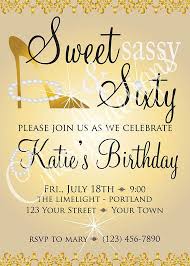 Invitation Surprise 60th Birthday Party Ideas For Mom Sweet Sassy Sixty Birthday Invitation And 2 By Cherylkaydesigns 13 00 Sixtieth Birthday Birthday Invitations 60th Birthday Ideas For Mom