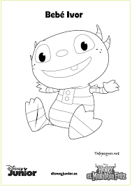 Henry Monstruito All Cartoon Characters Henry Hugglemonster Coloring Pages