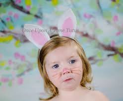 White Bunny Rabbit Ears Headband