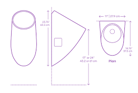 When properly maintained, waterless urinals are completely odor free and absolutely hygienic. Kohler Steward Waterless Urinal Dimensions Drawings Dimensions Com