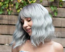 Silver Gray Wig Ash Grey Wig Ombre Gray Wig With Bangs Salt and Pepper Wig  for Women Cosplay Wig Her Wig Closet Ororo