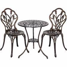 Aluminium Bistro Patio Garden Furniture Set Outdoor Table Chairs Antique Co Aluminum Patio Furniture Outdoor Patio Furniture Sets Cast Aluminum Patio Furniture