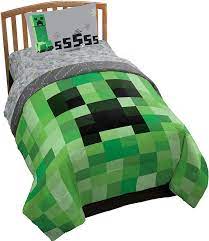 2020 popular 1 trends in home & garden, mother & kids, toys & hobbies with twin comforter for girls and 1. Amazon Com Jay Franco Minecraft Creeper 4 Piece Twin Bed Set Offical Product Home Kitchen