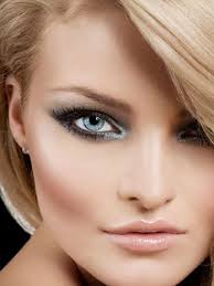 Does anyone have any tips of eye makeup for blonde hair and blue eyes? Red Dog Blue Paw Varsity V Neck Tee Makeup Tips For Blue Eyes Blue Eye Makeup Smokey Eye Makeup