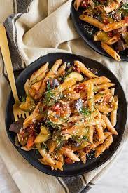 Ratatouille Pasta Recipe Meatless Vegetable Pasta With Herbs Recipe Pasta Recipes Ratatouille Pasta Recipe Pasta With Herbs