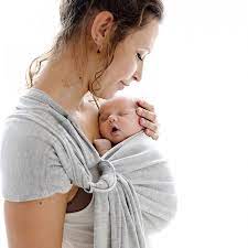 Little Baby Wrap Without A Knot - All Mottled Grey