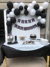 Black 21st Birthday Decoration Ideas For Guys Black White Birthday Party Recipe Mens Birthday Party Decorations White Party Decorations Black And White Party Decorations