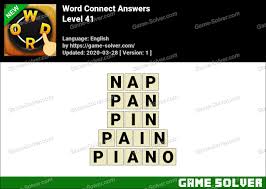 Karna ga ngerti ngikut aja deh)3. Word Connect By Junwei Zhong Level 41 Answers Game Solver
