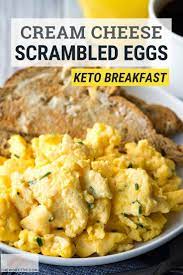 Scrambled Cream Cheese Eggs Low Carb Keto The Worktop Recipe Scrambled Eggs Recipe Scrambled Eggs With Cheese Cream Cheese Scrambled Eggs