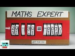 How To Make Maths Model From Cardboard Maths Working Model For Exhibition Maths Project Youtube Math Projects Math Models Math Expert