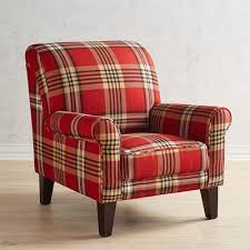 Lyndee Red Plaid Armchair French Country Living Room Home Decor Country Living Room