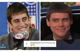 Aaron Rodgers had the Dumb and Dumber look down 😂