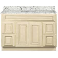 Premium quality white countertop comes with integrated ceramic this 19 single bathroom vanity set brings about traditional beauty. Antique White Bathroom Vanities Brokering Solutions