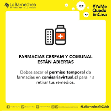 Si el sistema presenta problemas comuníquese con nosotros escribiendo al siguiente correo comisaria.virtual@carabineros.cl. Lo Barnechea ×'×˜×•×•×™×˜×¨ Farmacias Cesfam Y Comunal Abiertas Debes Sacar El Permiso Temporal De Farmacias En Comisariavirtual Cl Para Ir Y Retirar Tus Remedios Https T Co L9xqzo9phs
