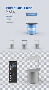 Promotional Stand Mockup In 2020 Promotional Stands Mockup Graphic Design Advertising