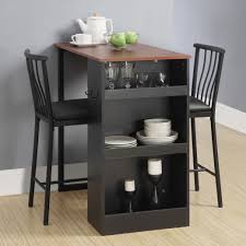 Features Built In Storage With 3 Stationary Shelves Set Includes 1 Table And 2 Padded Chairs Tiny House Interior Counter Height Pub Table Small Dining