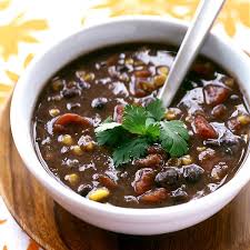 Image result for pictures of black bean soup