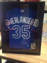 Here are 23 additional shadow box frame ideas for you to consider. Diy Frame A Sports Jersey With A Shadow Box From Michaels This Is A Justin Verlander Detroit T Diy Shadow Box Shadow Box Hobby Lobby Shadow Box Picture Frames