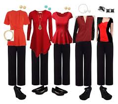 Variations On Dress Code Black And Red Black And Red Dress Codes Wearing Red